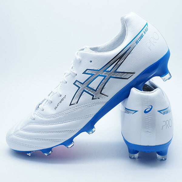 【ショップ限定エントリーでさらに+9倍】DSLIGHTX-FLYPRO3アシックスasics1101A072-100ホワイトブルーサッカースパイク