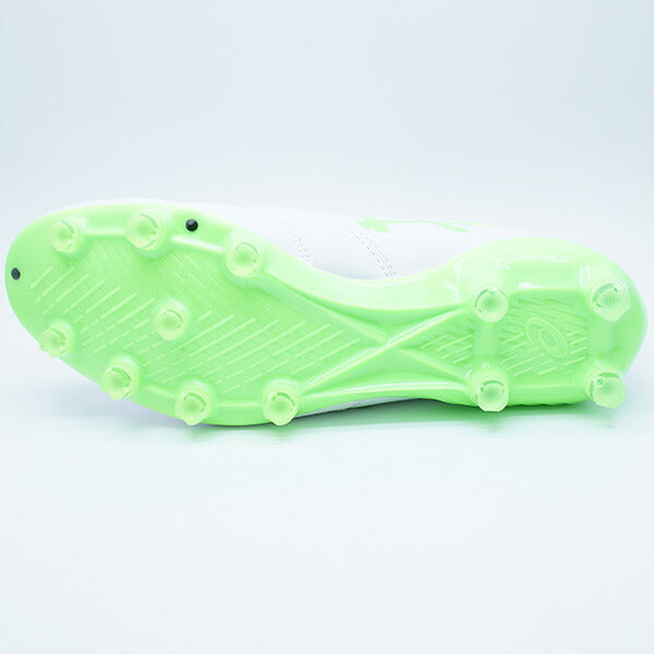 【ショップ限定エントリーでさらに+9倍】DSLIGHTX-FLY6アシックスasics1101A076-100ホワイトグリーンゲッコーサッカースパイク