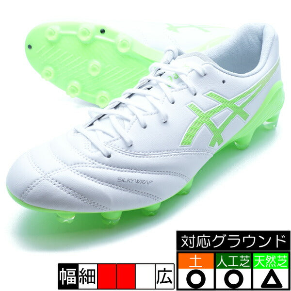 【ショップ限定エントリーでさらに+9倍】DSLIGHTX-FLY6アシックスasics1101A076-100ホワイトグリーンゲッコーサッカースパイク