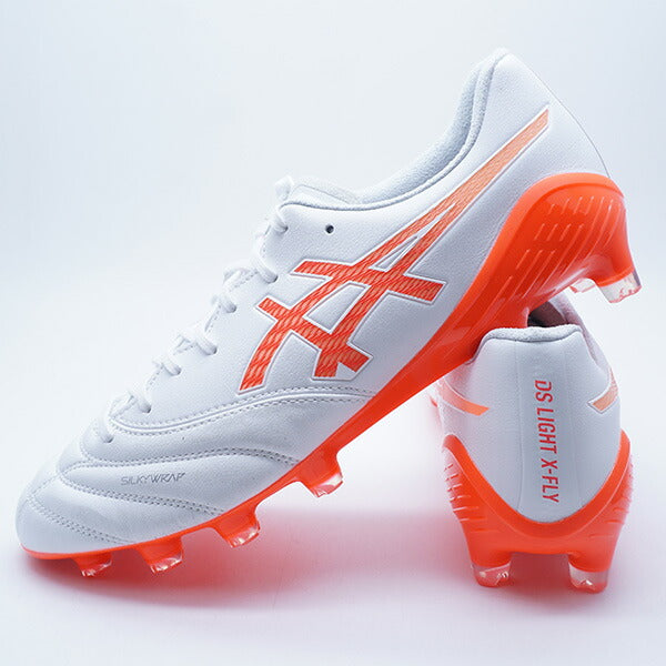 【ショップ限定エントリーでさらに+9倍】DSLIGHTX-FLY6アシックスasics1101A076-101ホワイトフラッシュレッドサッカースパイク