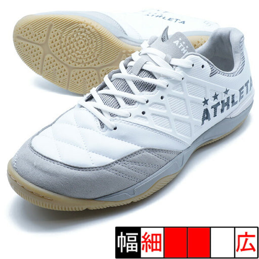 【ショップ限定エントリーでさらに+9倍】TeoIDアスレタATHLETA11021-10ホワイトフットサルシューズインドア室内用
