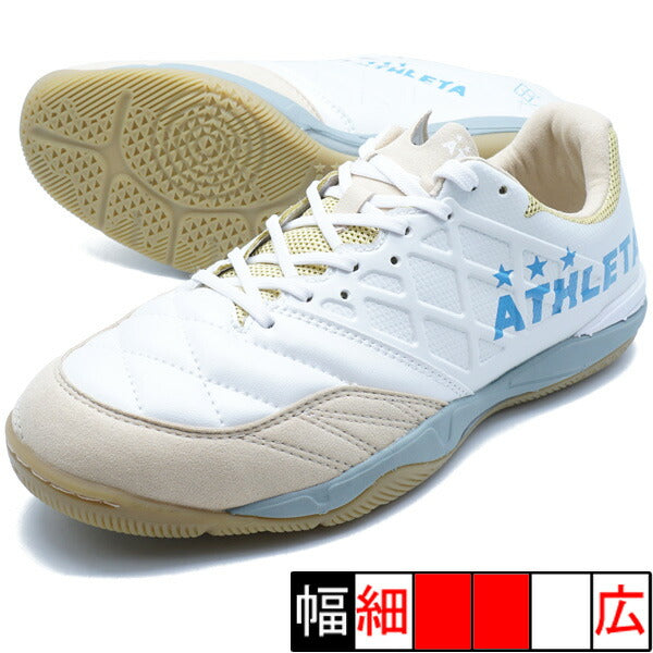 TeoIDアスレタATHLETA11021-18ホワイトフットサルシューズインドア室内用