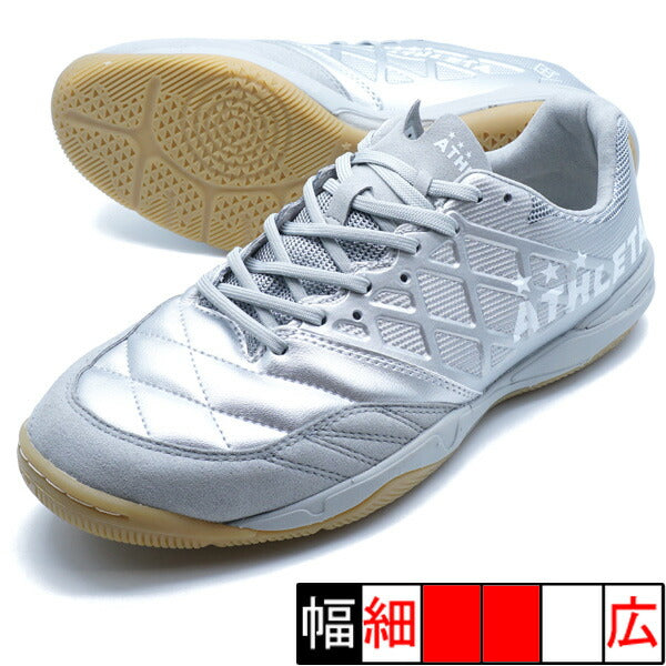 TeoIDアスレタATHLETA11021-68シルバーフットサルシューズインドア室内用