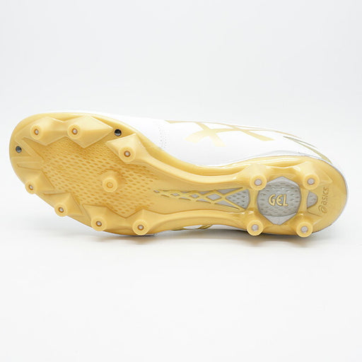 DSLIGHTレギュラーアシックスasics1103A068-122ホワイト×リッチゴールドサッカースパイク
