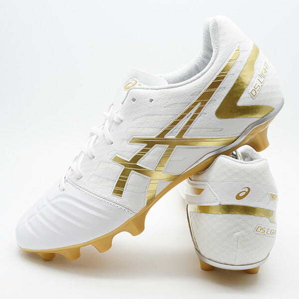DSLIGHTレギュラーアシックスasics1103A068-122ホワイト×リッチゴールドサッカースパイク