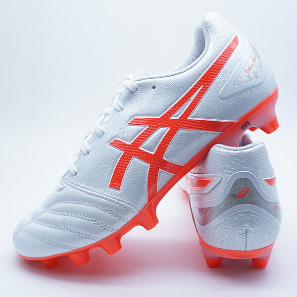 【エントリーでポイント10倍】DSLIGHTPROWIDEアシックスasics1103A110-104ホワイト×フラッシュレッドサッカースパイク