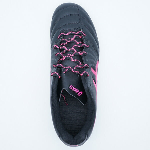 【ショップ限定エントリーでさらに+9倍】DSLIGHTJRGSアシックスasics1104A054-001ブラック×ピンクグロージュニアサッカースパイク