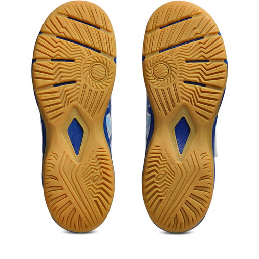 JUNIOLE7INアシックスasics1104A055-100ホワイトブルージュニアフットサルシューズインドア室内用ベルクロ