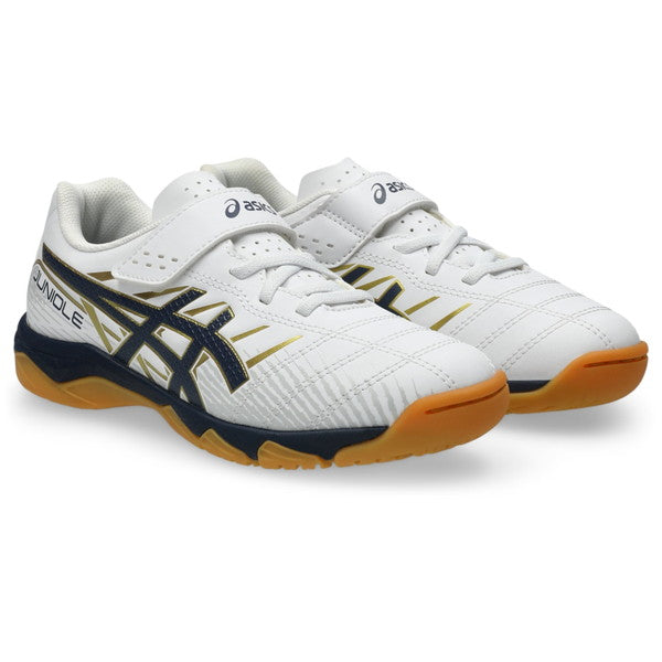 【予約販売】7月23日頃発売予定JUNIOLE7INアシックスasics1104A055-103ホワイトジュニアフットサルシューズインドア室内用ベルクロ