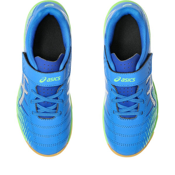【ショップ限定エントリーでさらに+9倍】JUNIOLE7INアシックスasics1104A055-400ELECTRICBLUE/PURESILVERジュニアフットサルシューズインドア室内用