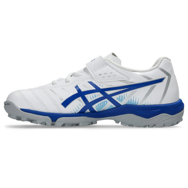 JUNIOLE7TFアシックスasics1104A056-100ホワイトブルージュニアサッカートレーニングシューズベルクロ