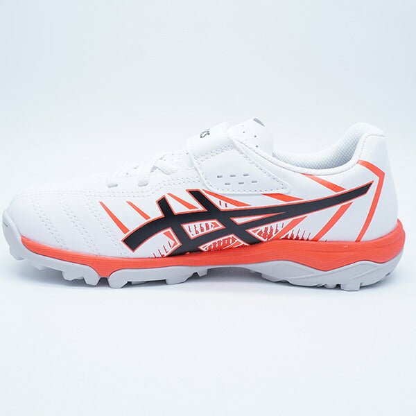 【予約販売】6月25日頃発売予定JUNIOLE7TFアシックスasics1104A056-102ホワイトフラッシュレッドジュニアサッカートレーニングシューズベルクロ