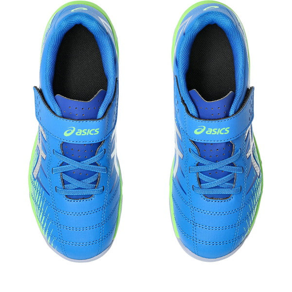 【ショップ限定エントリーでさらに+9倍】JUNIOLE7TFアシックスasics1104A056-400ELECTRICBLUE/PURESILVERジュニアサッカートレーニングシューズベルクロ