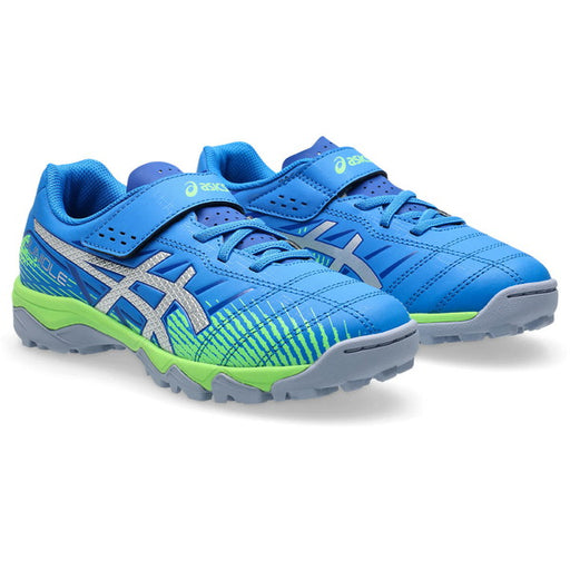 【ショップ限定エントリーでさらに+9倍】JUNIOLE7TFアシックスasics1104A056-400ELECTRICBLUE/PURESILVERジュニアサッカートレーニングシューズベルクロ