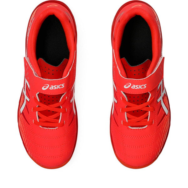 【ショップ限定エントリーでさらに+9倍】JUNIOLE7TFアシックスasics1104A056-600FLASHRED/WHITEジュニアサッカートレーニングシューズベルクロ