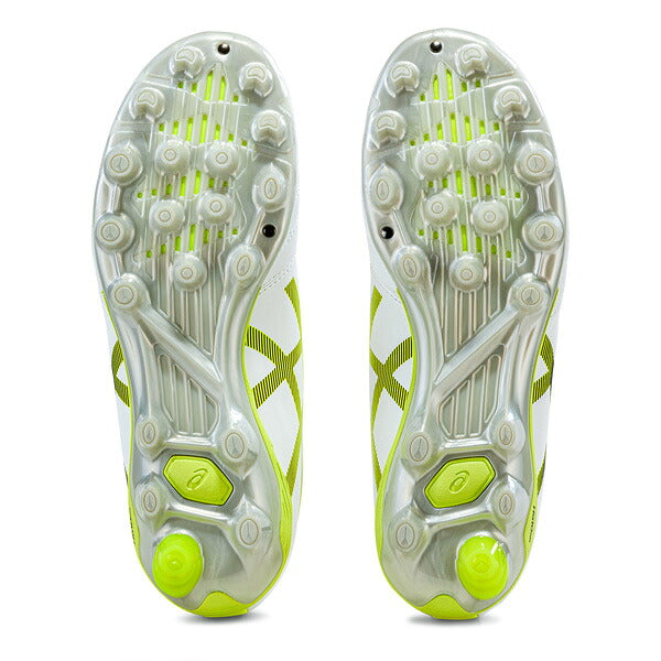 【予約販売】10月15日頃発売予定DSLIGHTJRGSPROアシックスasics1104A058-100ホワイトイエローサッカースパイク