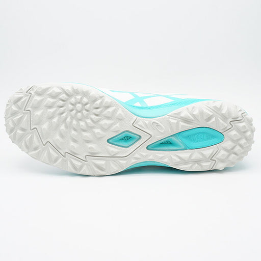 DESTAQUEKFFTFアシックスasics1111A218-101ホワイト×ブルーフットサルシューズ人工芝屋外用