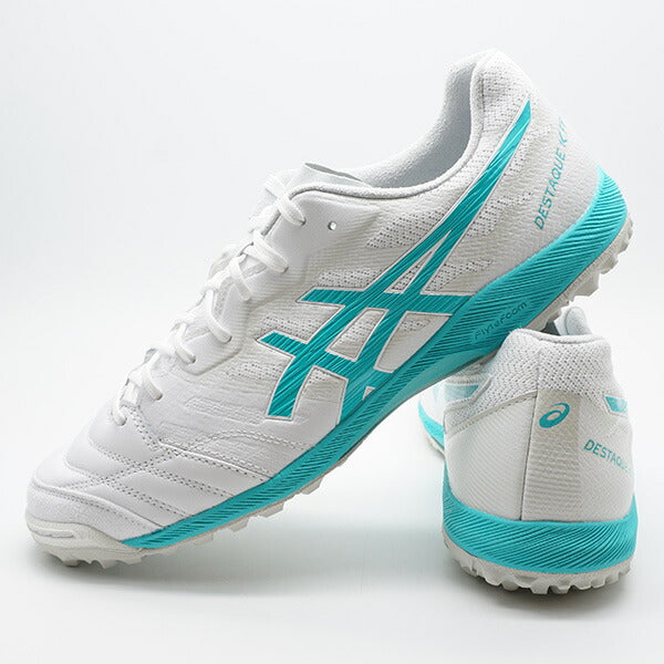 DESTAQUEKFFTFアシックスasics1111A218-101ホワイト×ブルーフットサルシューズ人工芝屋外用