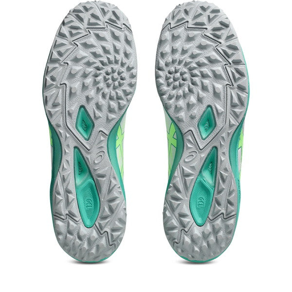 DESTAQUEKFFTFアシックスasics1111A218-102ホワイトグリーンフットサルシューズ人工芝屋外