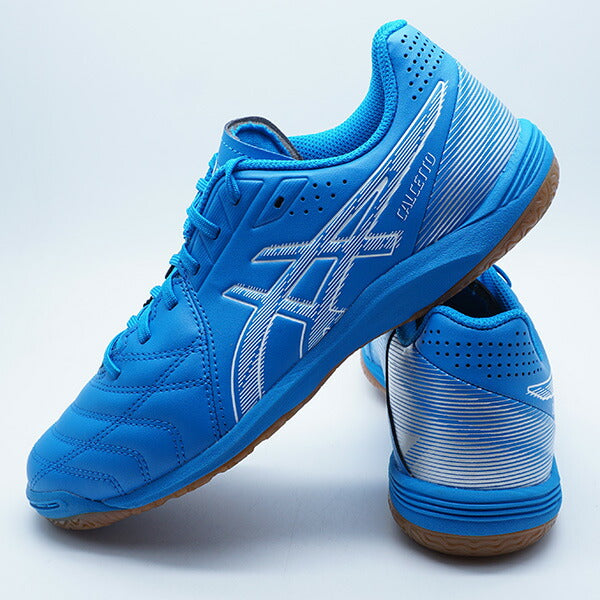【ショップ限定エントリーでさらに+9倍】CALCETTOWD9アシックスasics1113A037-400ブルーフットサルシューズインドア室内用