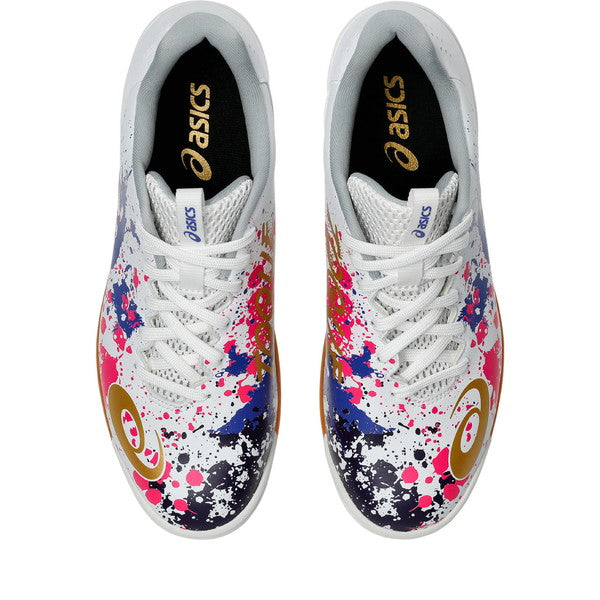 【ショップ限定エントリーでさらに+9倍】TOQUE8アシックスasics1113A044-101WHITE/PUREGOLDフットサルシューズインドア室内用