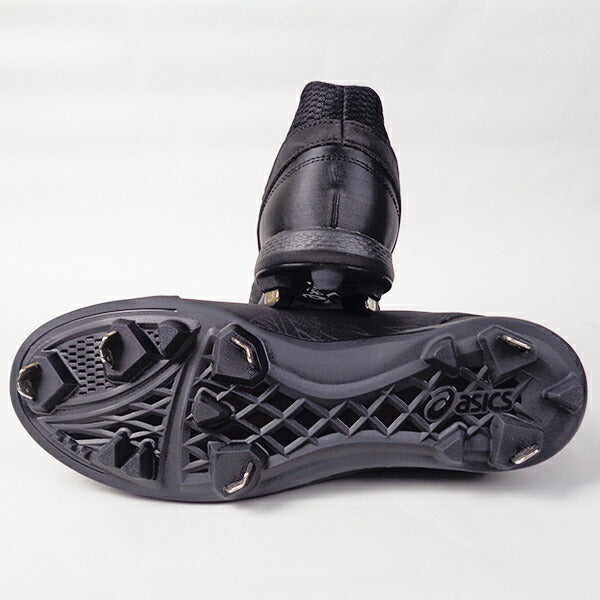 【P革取付】アシックスasics金具スパイクネオリバイブ41123A022-001NEOREVIVE4樹脂底野球用スパイク練習部活新入部中学野球