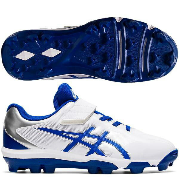 アシックスasics軟式野球ジュニアポイントスパイクスターシャインSベルトタイプマジックテープ1124A008部活練習