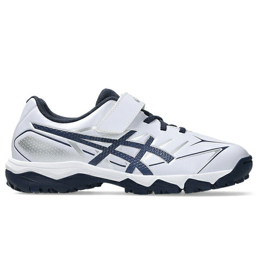 アシックスasics野球少年野球ジュニアトレーニングシューズマジックテープホワイトxネイビー1124A010-103