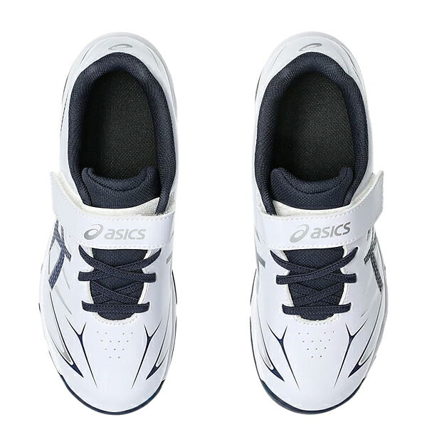 アシックスasics野球少年野球ジュニアトレーニングシューズマジックテープホワイトxネイビー1124A010-103