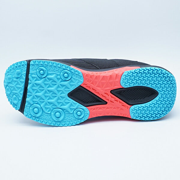 【ショップ限定エントリーでさらに+9倍】【送料無料】LAZERBEAMSJアシックスasics1154A182-002ブラック×ネオンレッドジュニアランニングシューズ