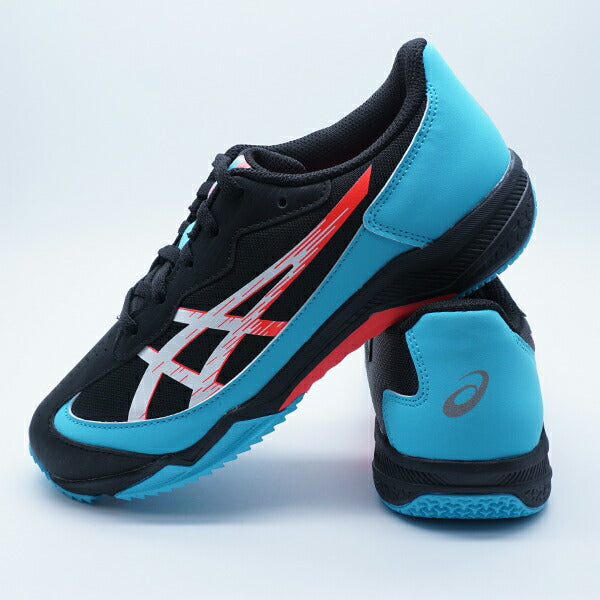 【ショップ限定エントリーでさらに+9倍】【送料無料】LAZERBEAMSJアシックスasics1154A182-002ブラック×ネオンレッドジュニアランニングシューズ