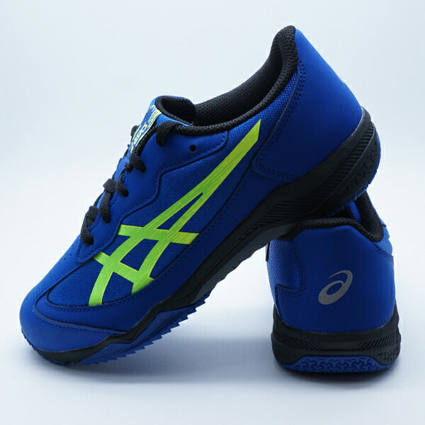 【ショップ限定エントリーでさらに+9倍】【送料無料】LAZERBEAMSJアシックスasics1154A182-401ブルー×ネオングリーンジュニアランニングシューズ