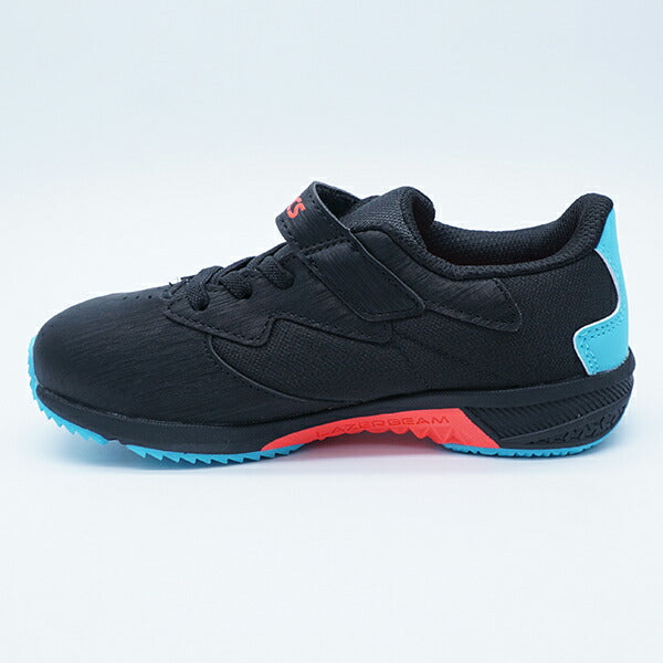 【送料無料】LAZERBEAMSJ-MGアシックスasics1154A183-002ブラック×ネオンレッドジュニアランニングシューズベルクロ