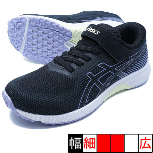 LAZERBEAMRK-MGアシックスasics1154A223-003ブラックラベンダージュニアランニングシューズベルト