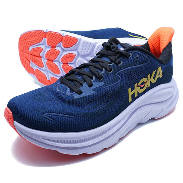 CLIFTON10ホカオネオネHOKAONEONE1162031-MLSTミッドナイトブルーレディースランニングシューズ