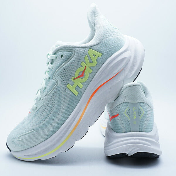 CLIFTON10ホカオネオネHOKAONEONE1162031-SLSSNグリーンレディースランニングシューズ