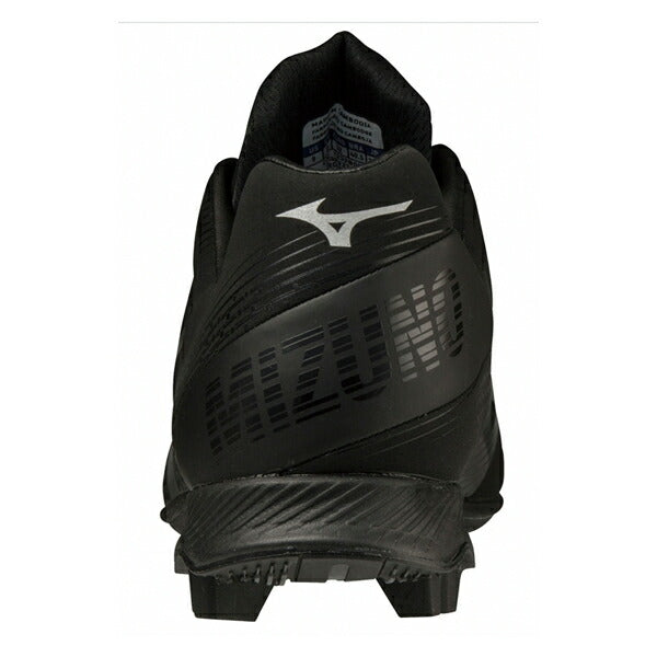 【ショップ限定エントリーでさらに+9倍】ポイントスパイクウェーブライトレボミズノmizuno軟式野球ソフトボールスパイク3Eワイドブラック黒11GP222100