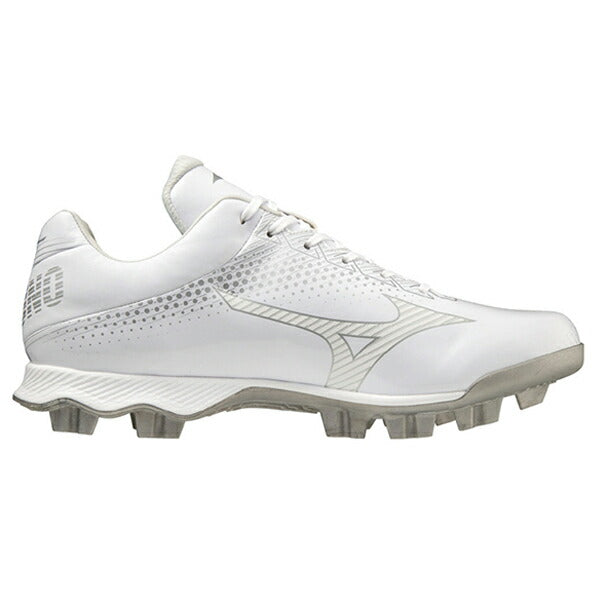 【ショップ限定エントリーでさらに+9倍】ポイントスパイクウェーブライトレボミズノmizuno軟式野球ソフトボールスパイク3Eワイドホワイト白11GP222101
