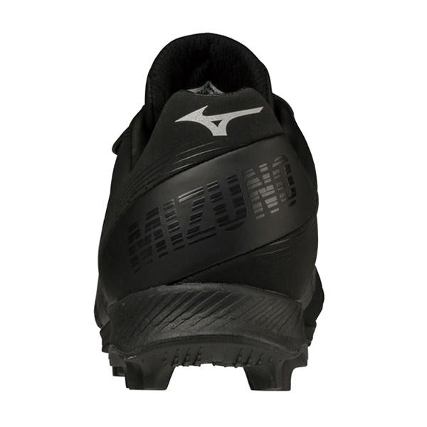 ジュニアポイントスパイクウェーブライトレボジュニアミズノmizuno野球少年野球スパイクゴム紐ベルトブラック黒11GP2222