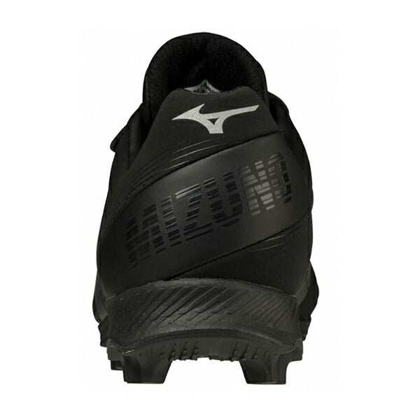 ジュニアポイントスパイクウェーブライトレボジュニアミズノmizuno野球少年野球スパイクゴム紐ベルトブラック黒11GP222200