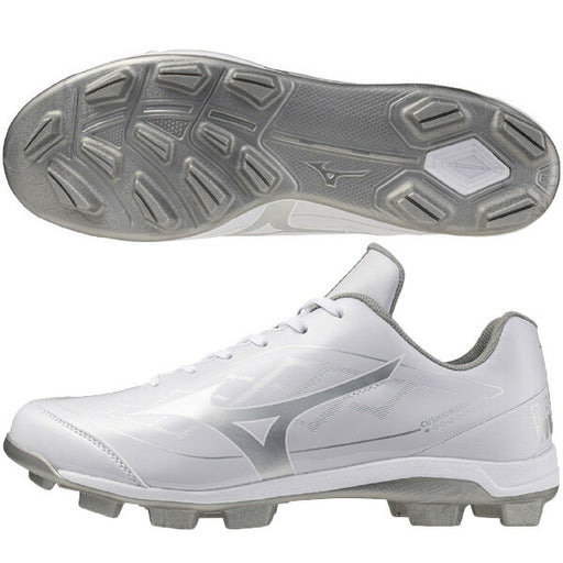 ミズノMIZUNO野球ポイントスパイククッションレボダイアホワイト11GP2525-01