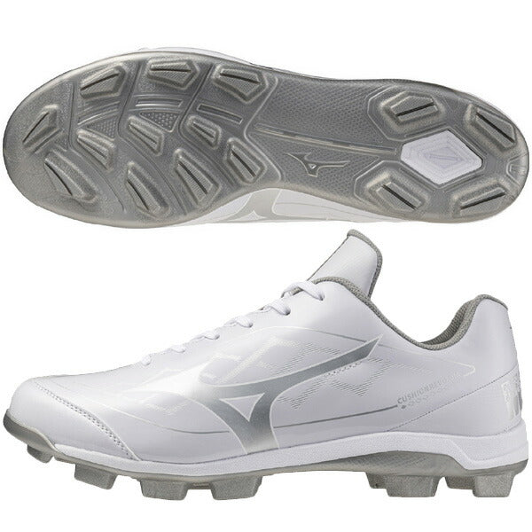 ミズノMIZUNO野球ポイントスパイククッションレボダイアホワイト11GP2525-01