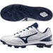 ミズノMIZUNO野球ポイントスパイククッションレボダイアホワイト×ネイビー11GP2525-14