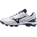 ミズノMIZUNO野球ポイントスパイククッションレボダイアホワイト×ネイビー11GP2525-14