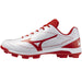 ミズノMIZUNO野球ポイントスパイククッションレボダイアホワイト×レッド11GP2525-62