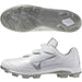 ミズノMIZUNO野球ポイントスパイククッションレボダイアBLTホワイト×シルバー11GP2526-01ベルクロマジックテープ