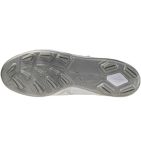 ミズノMIZUNO野球ポイントスパイククッションレボダイアBLTホワイト×シルバー11GP2526-01ベルクロマジックテープ