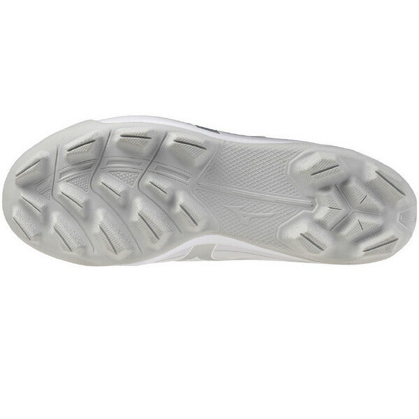 ミズノMIZUNO野球ジュニアポイントスパイククッションレボダイヤJr子供ホワイト×シルバー11GP2527-01