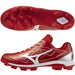 ミズノMIZUNO野球ポイントスパイククッションレボダイア限定レッド×シルバー11GP2528-62