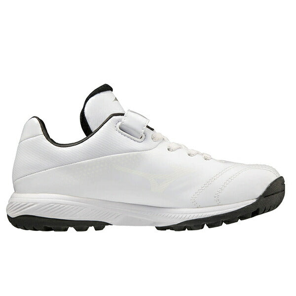 野球トレーニングシューズジュニアミズノライトレボTR少年野球軟式野球幅広３Eゴム紐ベルトホワイト白11GT222201